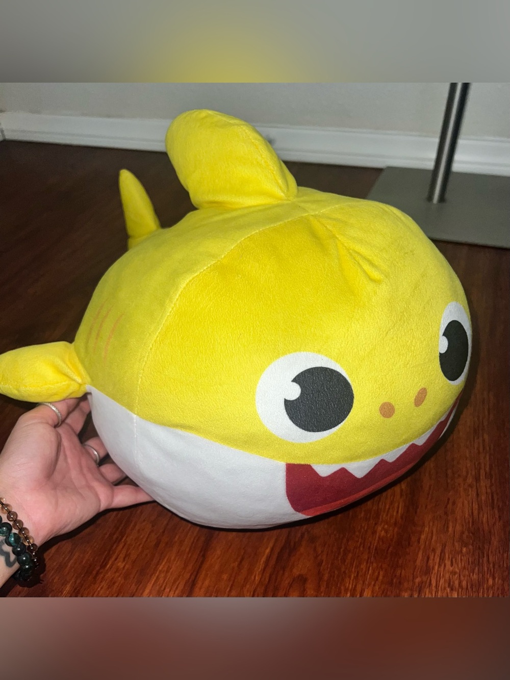 Plush Yellow Shark Stuffed Animal - Soft Cuddly Sea Toy